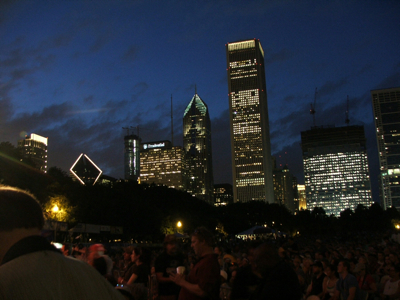 Chicago at night